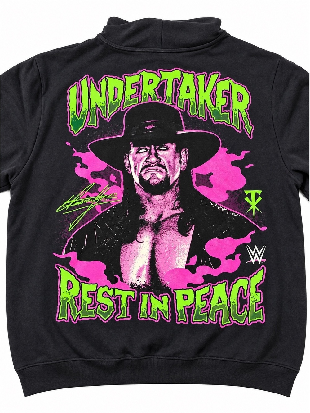 WWE Undertaker Rest In Peace Black Pullover Hoodie XL NWOT
